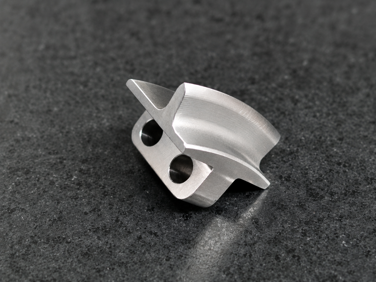 Example one-operation aluminum machined component